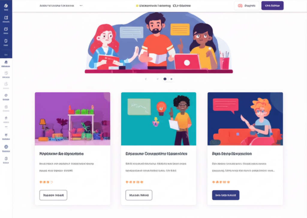 Educational Learning Platform - Interactive online learning platform with video streaming, progress tracking, and collaborative learning tools.