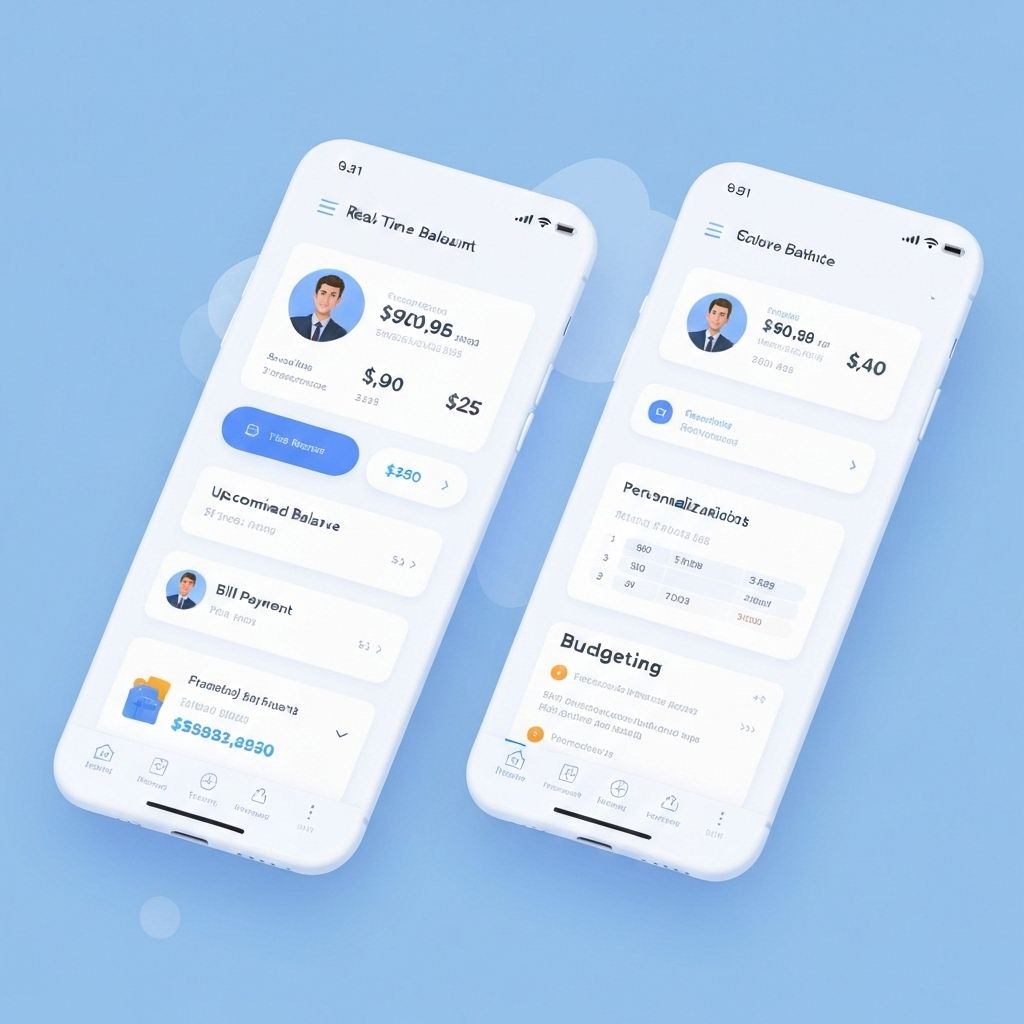 Fintech Mobile App - Secure mobile banking application with biometric authentication, real-time transactions, and investment tracking.